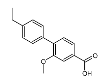 4-(4-ethylphenyl)-3-methoxybenzoic acid结构式