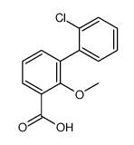 3-(2-chlorophenyl)-2-methoxybenzoic acid结构式