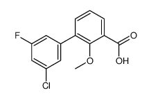 3-(3-chloro-5-fluorophenyl)-2-methoxybenzoic acid结构式