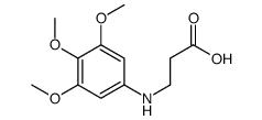 N-(3,4,5-三甲氧基苯基)-BETA-丙氨酸结构式