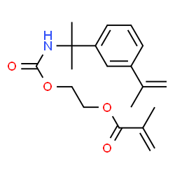 2-[2-(3-Prop-1-en-2-ylphenyl)propan-2- ylcarbamoyloxy]ethyl methacrylate结构式