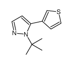 1-TERT-BUTYL-5-(THIOPHEN-3-YL)-1H-PYRAZOLE结构式