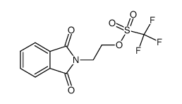 Methanesulfonic acid, trifluoro-, 2-(1,3-dihydro-1,3-dioxo-2H-isoindol-2-yl)ethyl ester structure