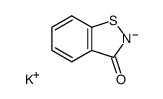 1,2-Benzisothiazolin-3-on Kaliumsalz结构式