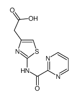 {2-[(Pyrimidin-2-ylcarbonyl)amino]-1,3-thiazol-4-yl}acetic acid结构式