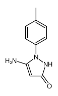 5-amino-1-(p-tolyl)-1H-pyrazol-3(2H)-one结构式