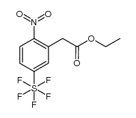 ethyl (2-nitro-5-(pentafluorosulfanyl)phenyl) acetate结构式