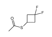S-(3,3-Difluorocyclobutyl) ethanethioate结构式