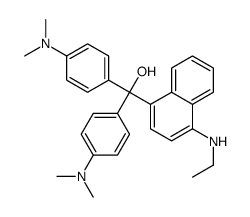 bis[4-(dimethylamino)phenyl]-[4-(ethylamino)naphthalen-1-yl]methanol结构式