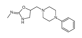 N-Methyl-5-[(4-phenyl-1-piperazinyl)methyl]-4,5-dihydro-1,3-oxazol-2-a mine结构式