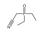 (Diethyl-phosphinoyl)-acetonitrile structure