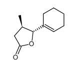 trans-(RR,SS)-γ-(1-cyclohexen-1-yl)-γ-hydroxy-β-methylbutanoic acid lactone Structure