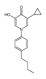 1-(4-butylphenyl)-3-cyclopropyl-5-hydroxypyridin-4-(1H)-one结构式