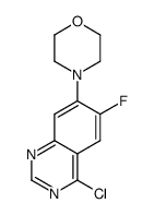4-chloro-6-fluoro-7-morpholin-4-ylquinazoline Structure