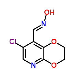 (E)-1-(7-Chloro-2,3-dihydro[1,4]dioxino[2,3-b]pyridin-8-yl)-N-hydroxymethanimine结构式