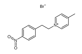 4-methyl-1-(4-nitrophenethyl)pyridin-1-ium bromide结构式