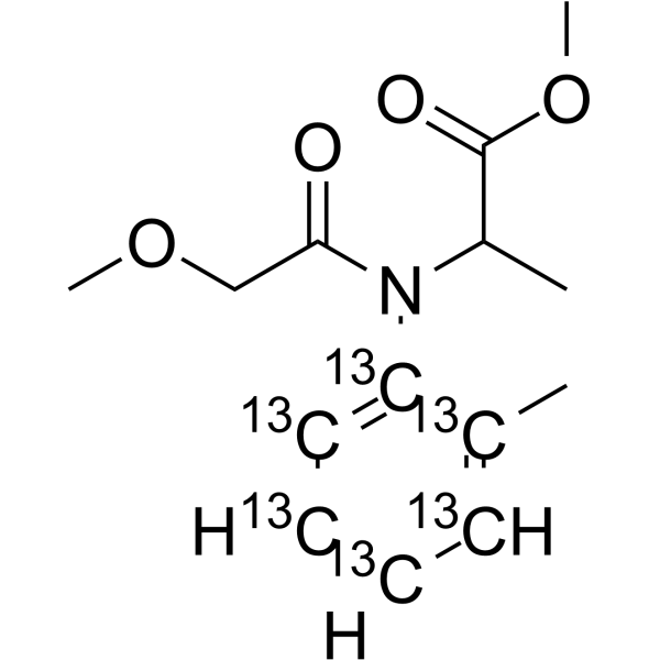 Metalaxyl-13C6 Structure