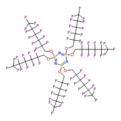 六(1H,1H-全氟己氧基)磷腈结构式