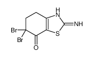 2-amino-6,6-dibromo-4,5-dihydro-1,3-benzothiazol-7-one结构式