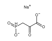 monosodium mono(3-(oxidohydrophosphato)-2-oxopropanoate) Structure