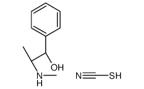 thiocyanic acid, compoundwith [R-(R,S)]-α-[1-(methylamino)ethyl]benzene-1-methanol (1:1)结构式