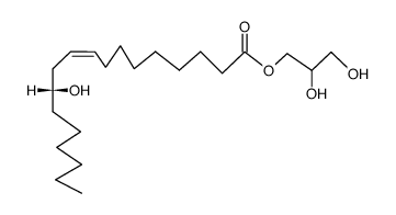 2,3-dihydroxypropyl 12-hydroxy-9-octadecenoate结构式