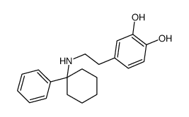 4-[2-[(1-phenylcyclohexyl)amino]ethyl]benzene-1,2-diol结构式