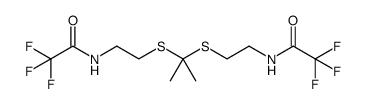 N,N'-((propane-2,2-diylbis(sulfanediyl))bis(ethane-2,1-diyl))bis(2,2,2-trifluoroacetamide) picture