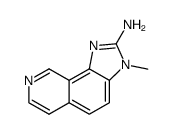 2-Amino-3-methyl-3H-imidazo[4,5-H]isoquinoline结构式