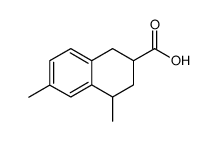 4,6-dimethyl-1,2,3,4-tetrahydro-[2]naphthoic acid结构式