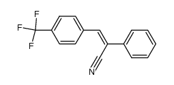 (Z)-2-phenyl-3-[4-(trifluoromethyl)phenyl]acrylonitrile结构式