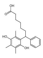 7-(2,5-二羟基-3,4,6-三甲基苯基)-7-苯基庚酸结构式