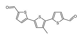 5-[5-(5-formylthiophen-2-yl)-4-methylthiophen-2-yl]thiophene-2-carbaldehyde结构式