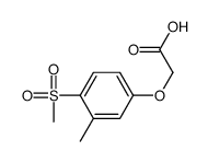 2-(3-methyl-4-methylsulfonyl-phenoxy)acetic acid Structure