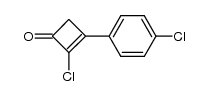 2-chloro-3-(4-chlorophenyl)cyclobut-2-enone Structure