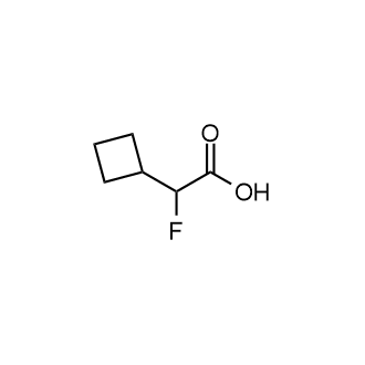 2-Cyclobutyl-2-fluoroacetic acid Structure