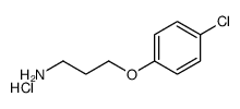 3-(4-CHLOROPHENOXY)PROPAN-1-AMINE HYDROCHLORIDE Structure