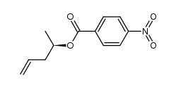 (4R)-4-[(p-Nitrobenzoyl)oxy]-1-pentene结构式