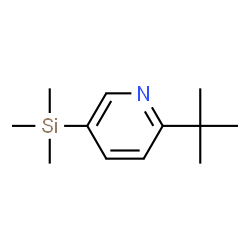 Pyridine, 2-(1,1-dimethylethyl)-5-(trimethylsilyl)- (9CI) structure