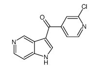 (2-Chloropyridin-4-Yl)(1H-Pyrrolo[3,2-C]Pyridin-3-Yl)Methanone结构式