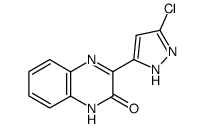 3-(3-chloro-1H-pyrazol-5-yl)quinoxalin-2(1H)-one Structure