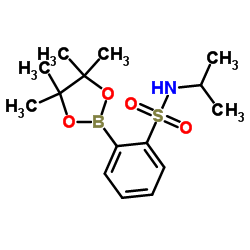 N-Isopropyl-2-(4,4,5,5-tetramethyl-1,3,2-dioxaborolan-2-yl)benzenesulfonamide结构式