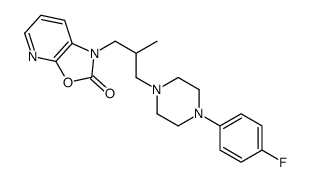 1-[3-[4-(4-fluorophenyl)piperazin-1-yl]-2-methylpropyl]-[1,3]oxazolo[5,4-b]pyridin-2-one结构式