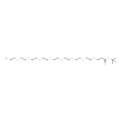 溴代-七聚乙二醇-丙酸叔丁酯结构式