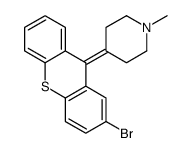 4-(2-bromothioxanthen-9-ylidene)-1-methylpiperidine结构式