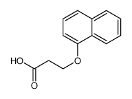 3-(Naphthalen-1-yloxy)propanoic acid Structure