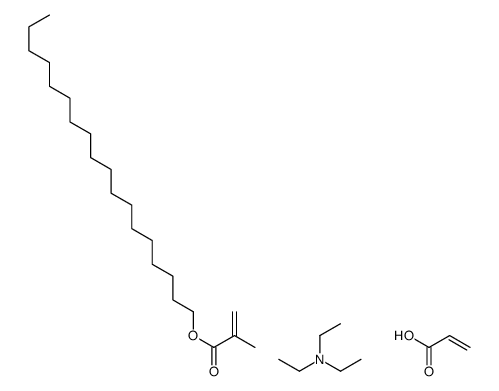 N,N-diethylethanamine,octadecyl 2-methylprop-2-enoate,prop-2-enoic acid Structure