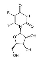 5-fluorouridine-[6-3h]结构式