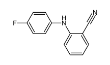 2-[(4-fluorophenyl)amino]benzonitrile结构式