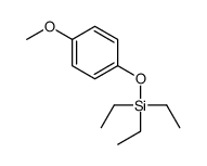 triethyl-(4-methoxyphenoxy)silane结构式